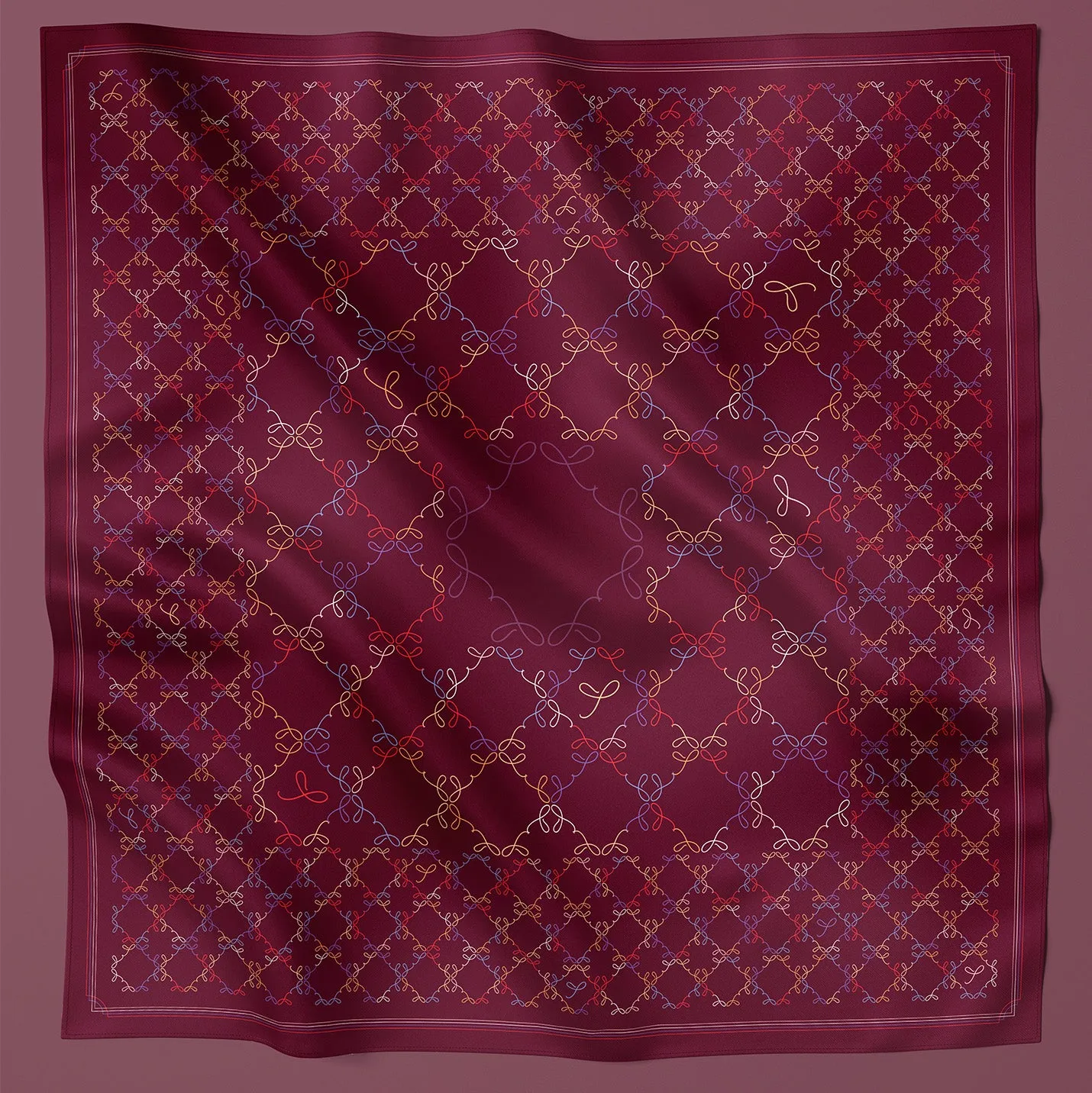 Monogram - Burgundy