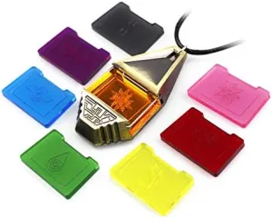Monster Digital Ver.3 Necklace Pendant Cosplay Tag Crests Courage Friendship Hope Love Light Honest Badge Charm Collection Box