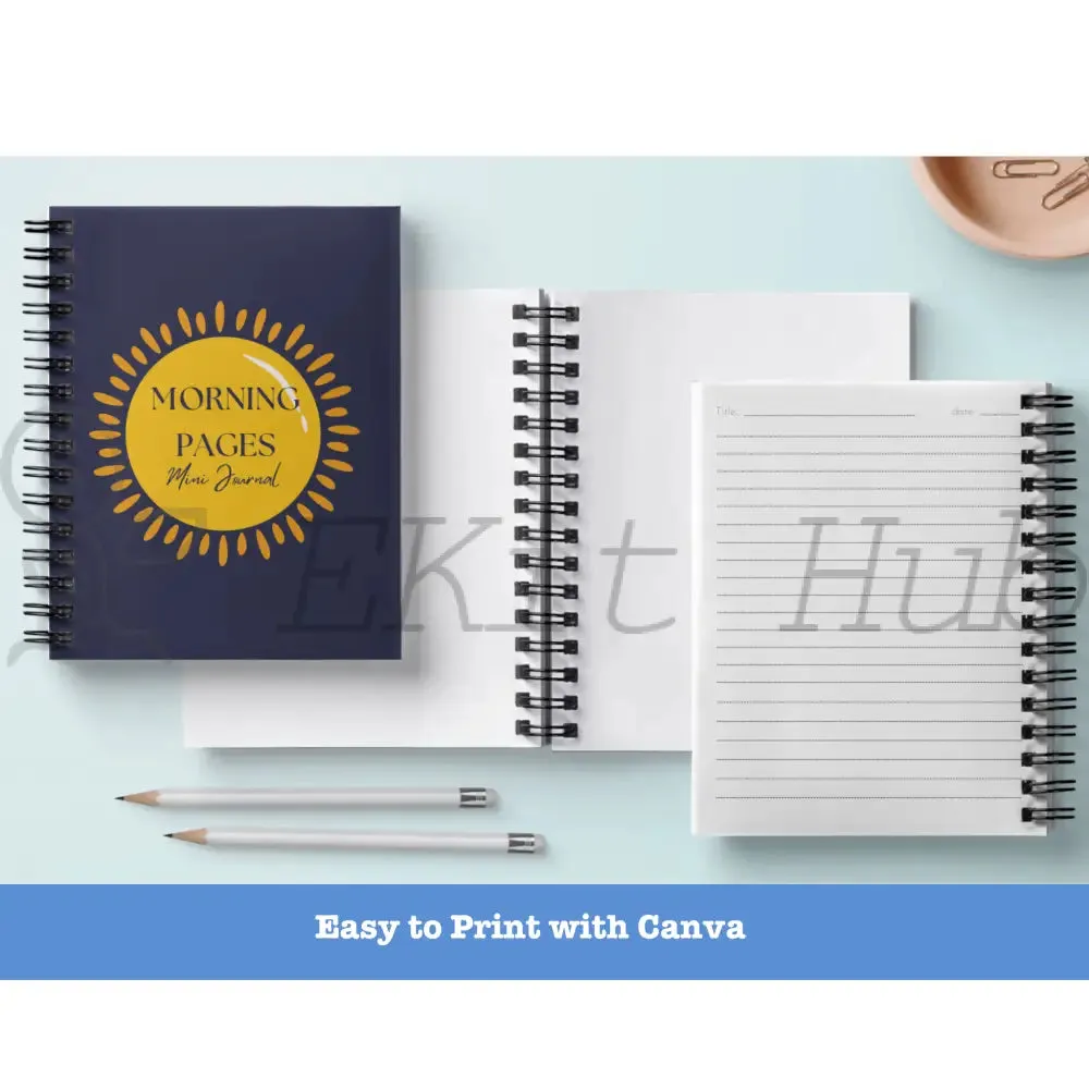 Morning Pages Journal Template - Canva Mini PLR Journal