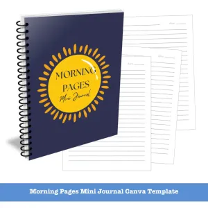 Morning Pages Journal Template - Canva Mini PLR Journal