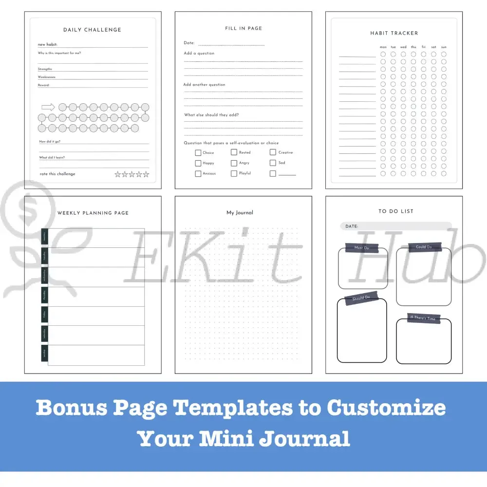 Morning Pages Journal Template - Canva Mini PLR Journal
