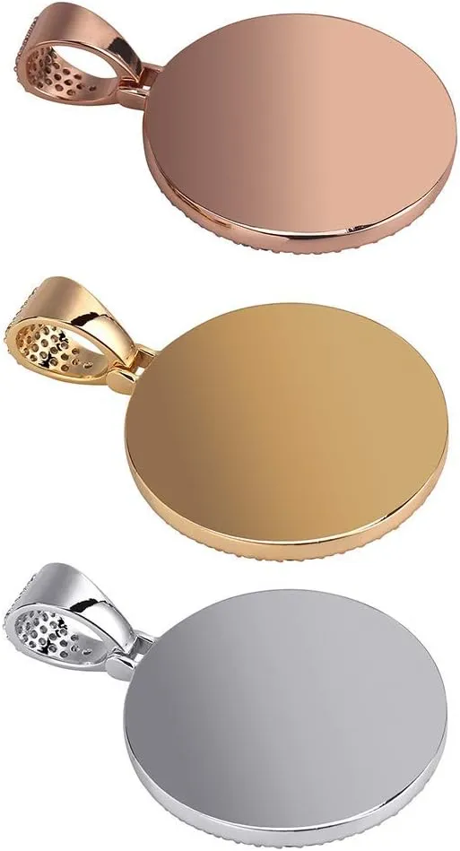 Necklace with Picture Inside 18K Gold Plated Custom Picture Necklace Personalized Photo Necklace Memory Gifts for Men