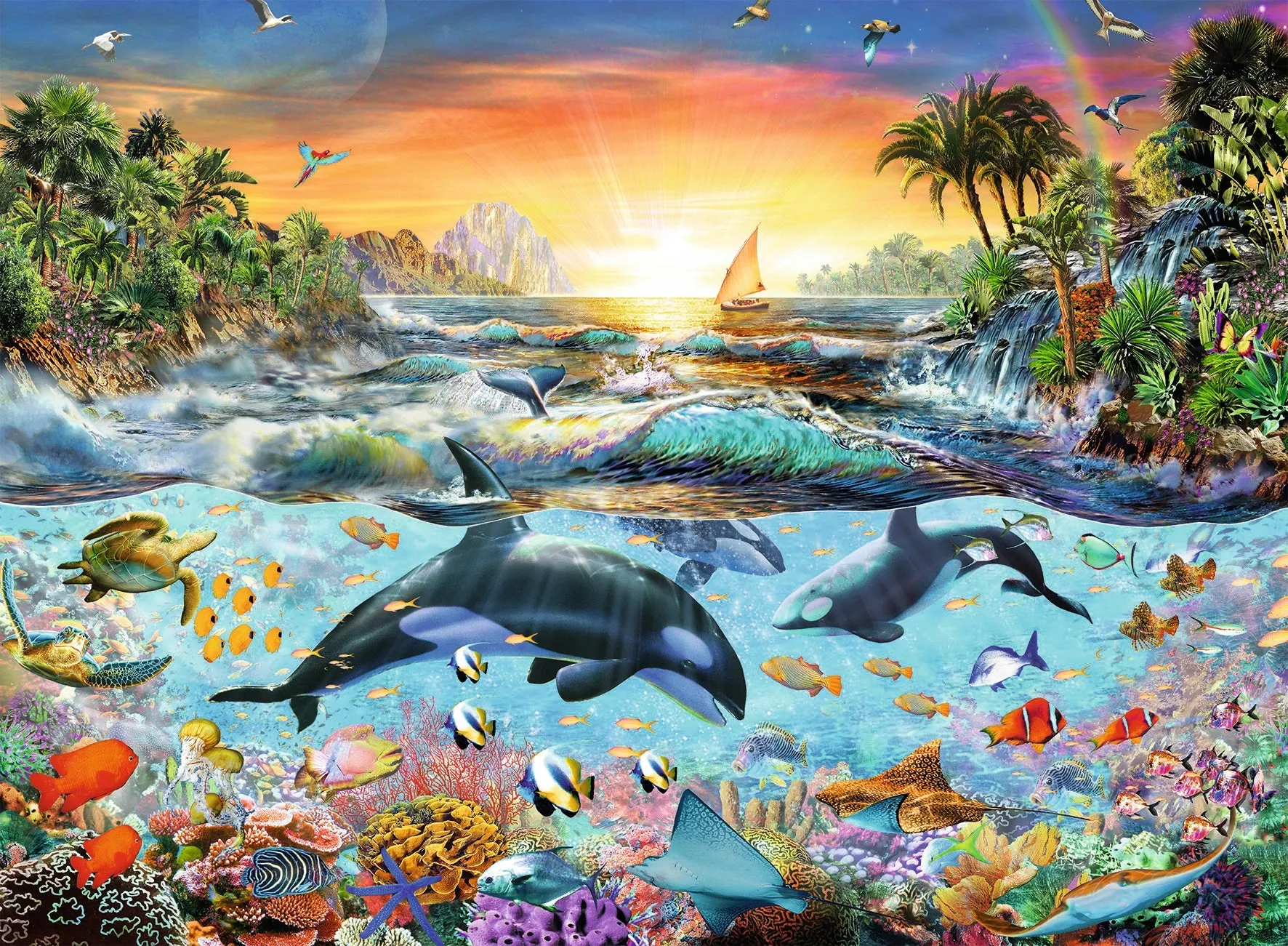 Orca Paradise - 200pc Puzzle