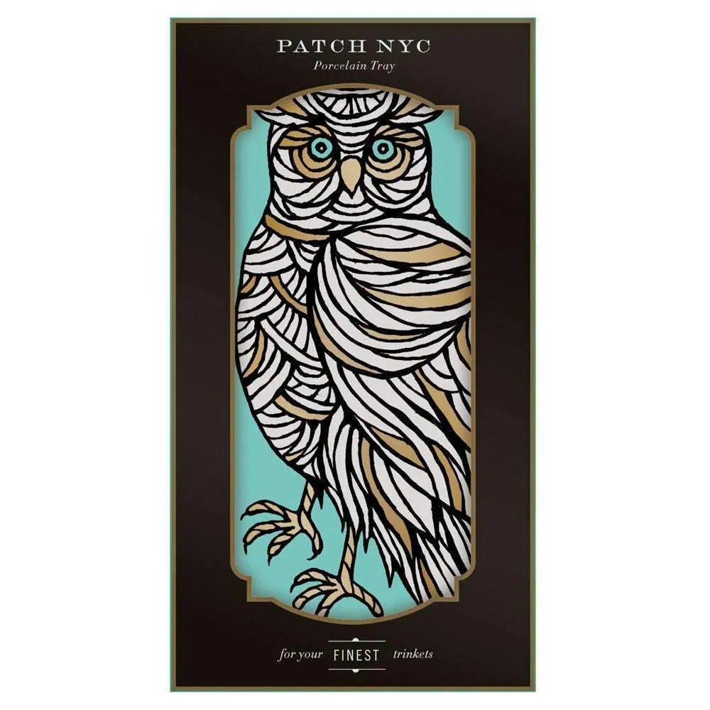 PATCH NYC Owl Porcelain Tray