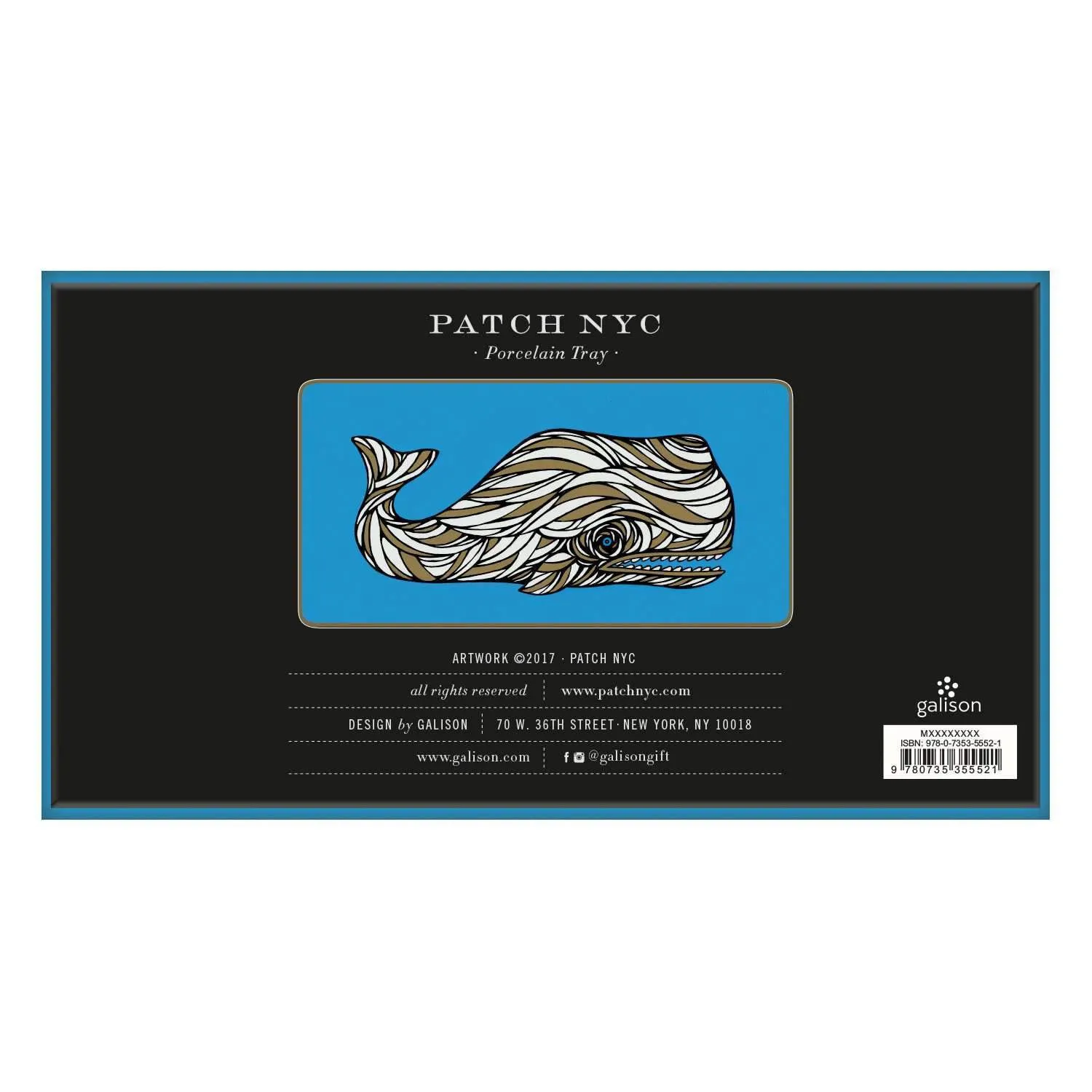 Patch NYC Whale Porcelain Tray