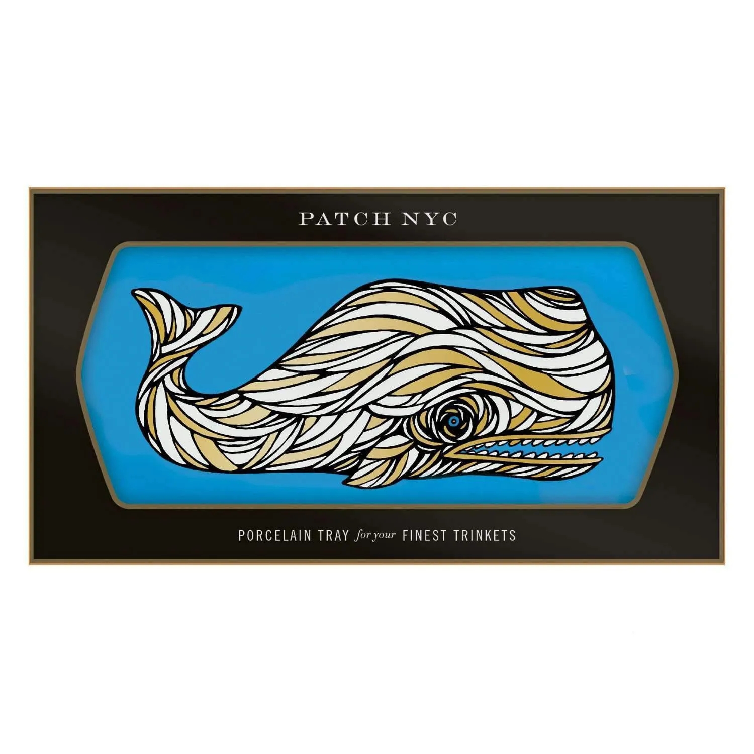 Patch NYC Whale Porcelain Tray