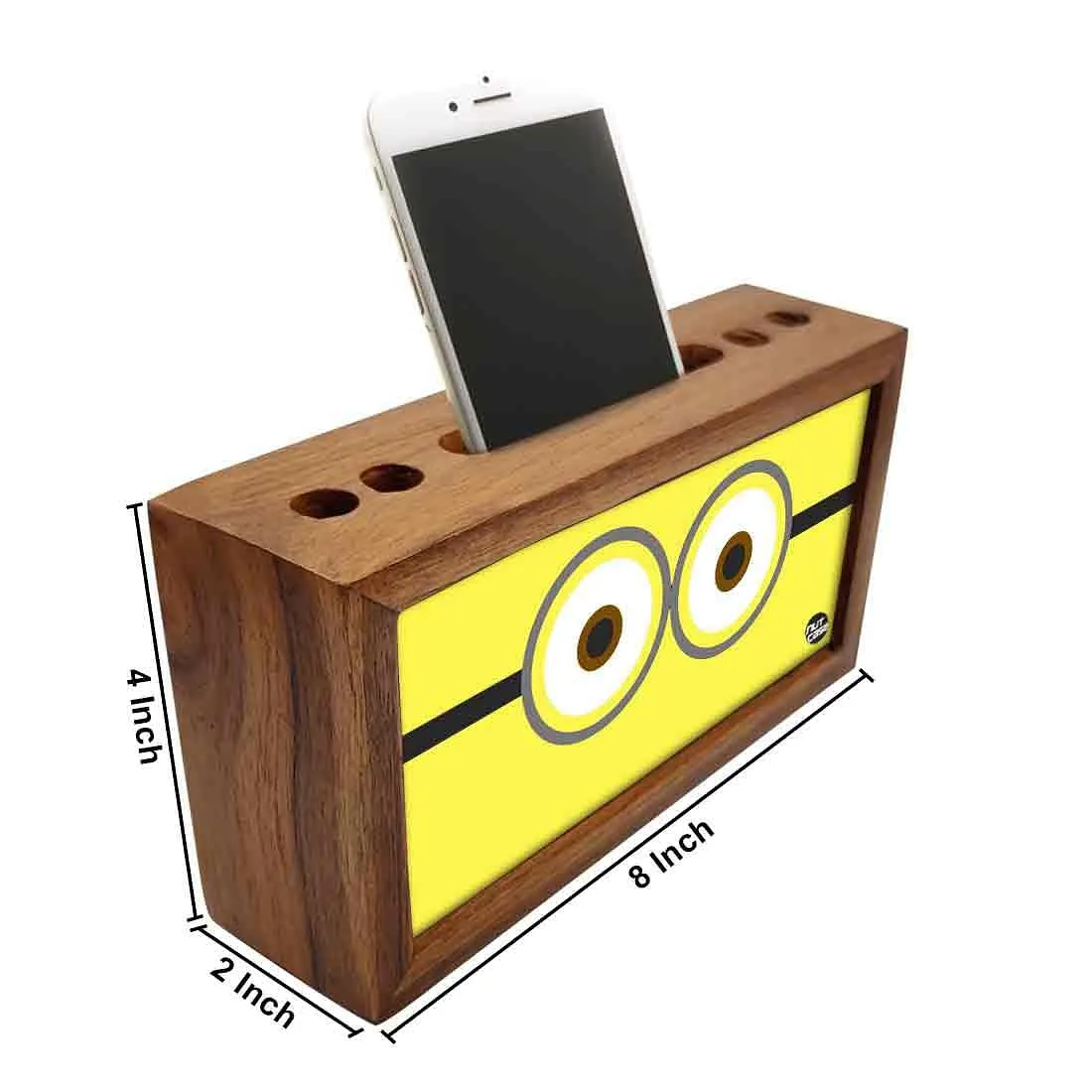 Pen Mobile Stand Holder Desk Organizer - Cute Eyes