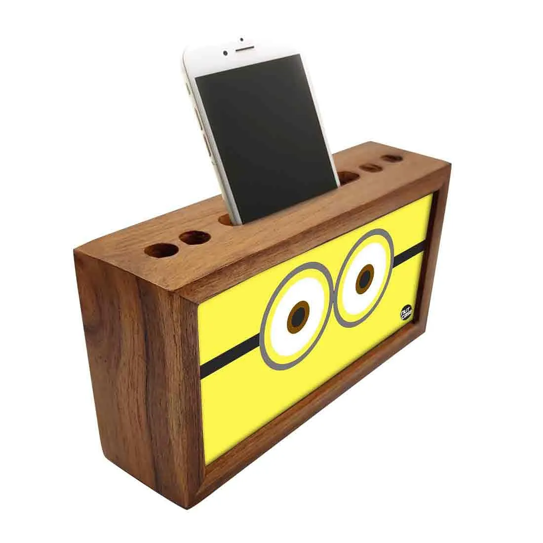 Pen Mobile Stand Holder Desk Organizer - Cute Eyes