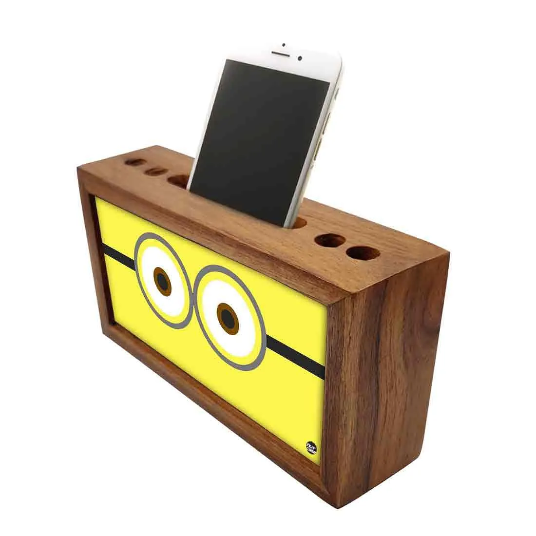 Pen Mobile Stand Holder Desk Organizer - Cute Eyes