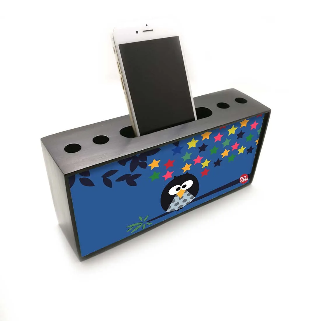 Pen Mobile Stand Holder Desk Organizer - Owl