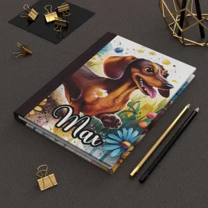 Personalised Hardcover Journal Matte, Dachshund, awd-1652