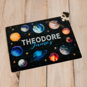 Personalized Space Jigsaw Puzzles for Kids