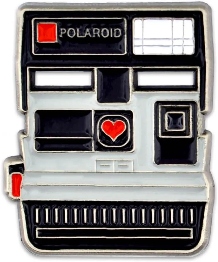 PinMart Vintage Polaroid Camera Photograhy Trendy Enamel Lapel Pin