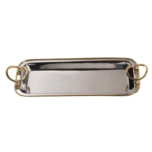 Polished Nickel and Gold Precious Tray