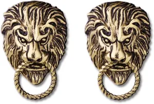 Punk Lion Collar Brooch - Vintage Wolf Head Pin for Men's Suit, Coat Lapel - Cool Animal Collar Pin
