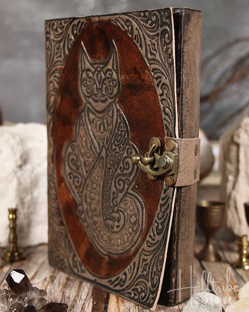 Purrfect Cat Leather Journal