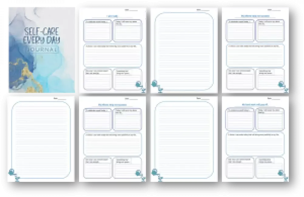"Self-Care Everyday" Printable Journal with Private Label Rights