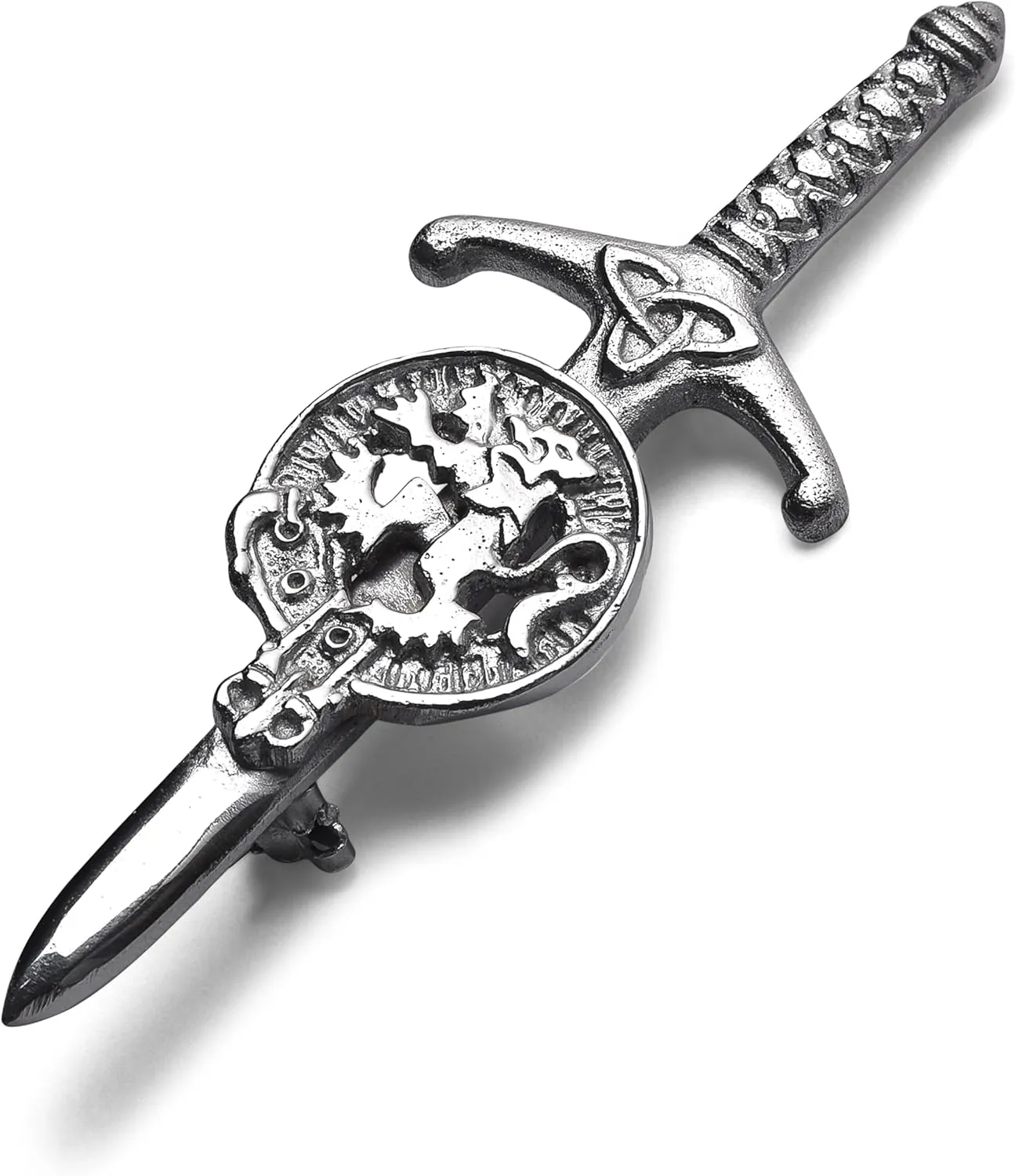 Rampant Lion Kilt Pin, Rust Free Metal Brass, 4 inches