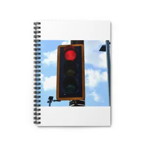 Red Light Spiral Notebook - Ruled Line