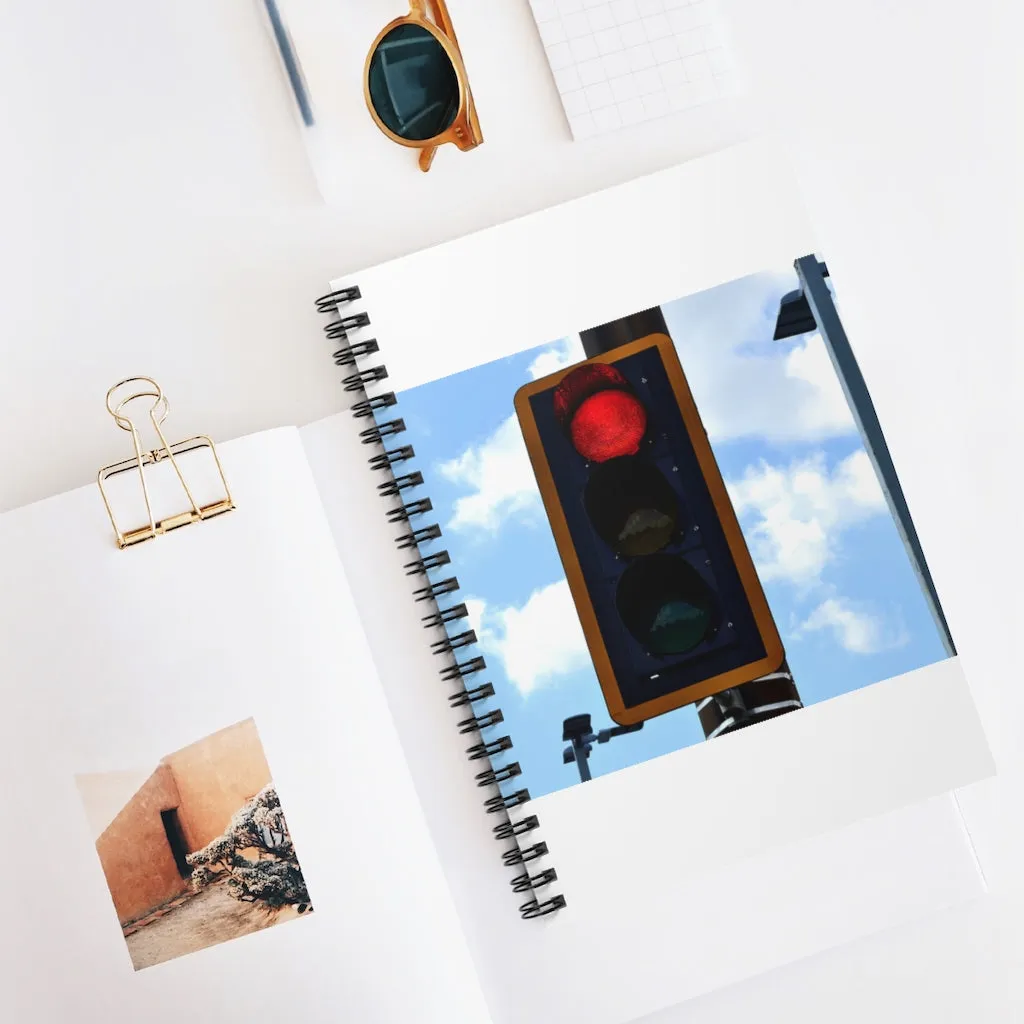 Red Light Spiral Notebook - Ruled Line