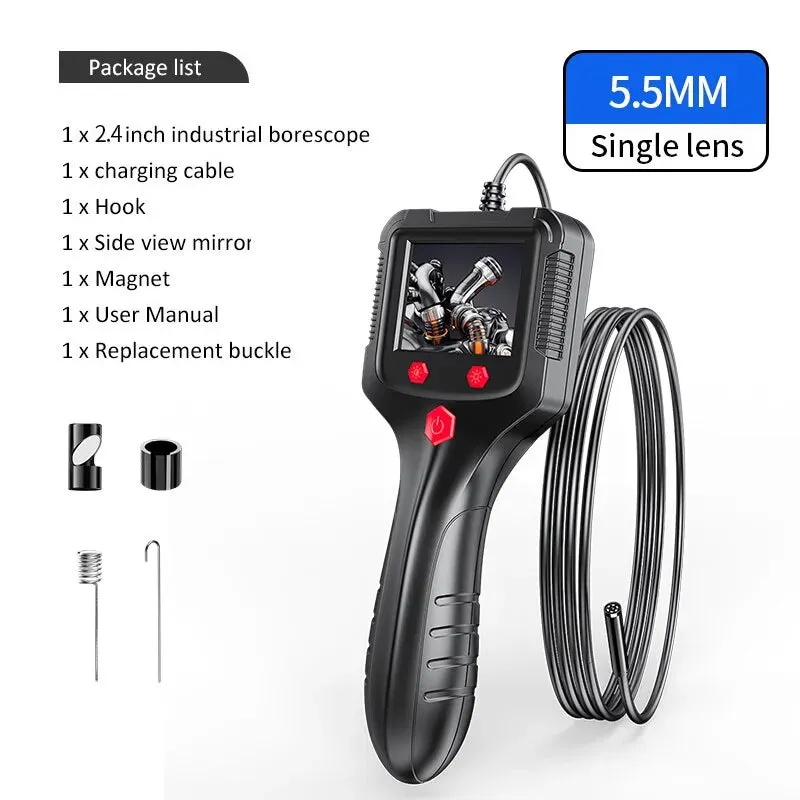 Screen Industrial Endoscope Camera HD1080P Pipe Sewer Inspection