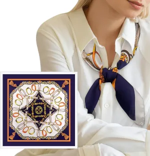 Silk Feeling Head Hair Scarf for Women Neck Square Scarves 27.5X27.5 Birthday Mother's Day Gifts