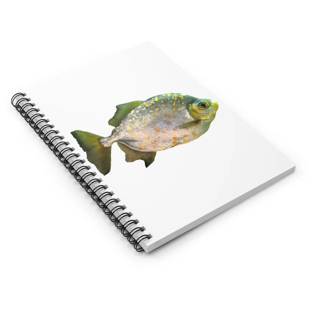 Silver and Spec Fish Spiral Notebook - Ruled Line