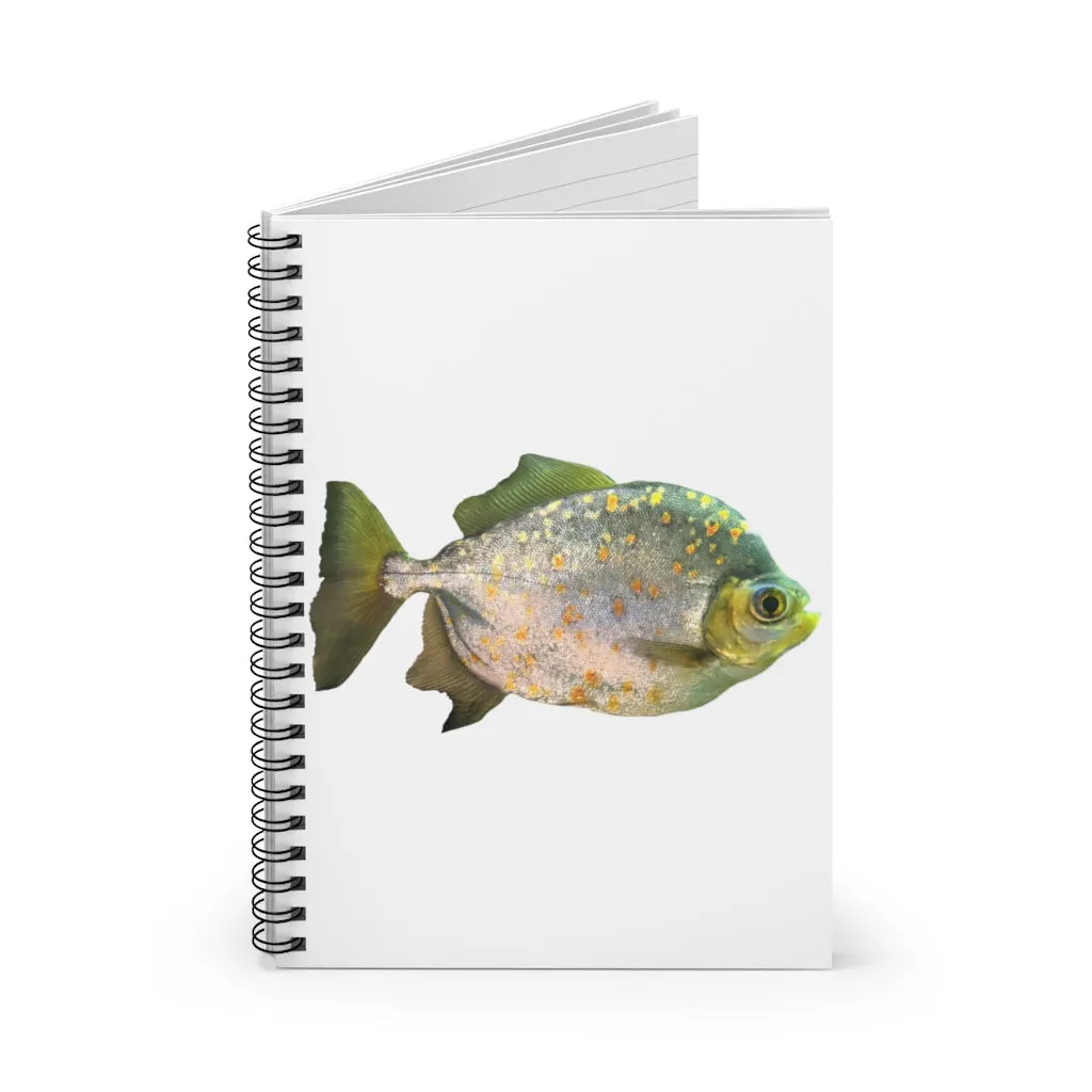 Silver and Spec Fish Spiral Notebook - Ruled Line