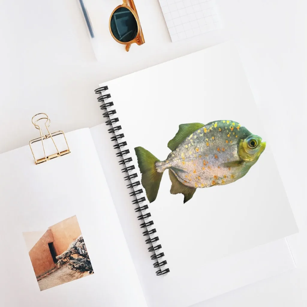 Silver and Spec Fish Spiral Notebook - Ruled Line