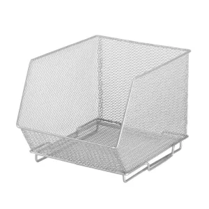 Silver Stackable Organizer 10"x8.5"x8"