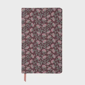 Soft Touch Journal - Burgundy Vintage Floral