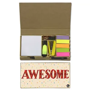 Stationery Kit Desk Organizer Memo Notepad - Awesome