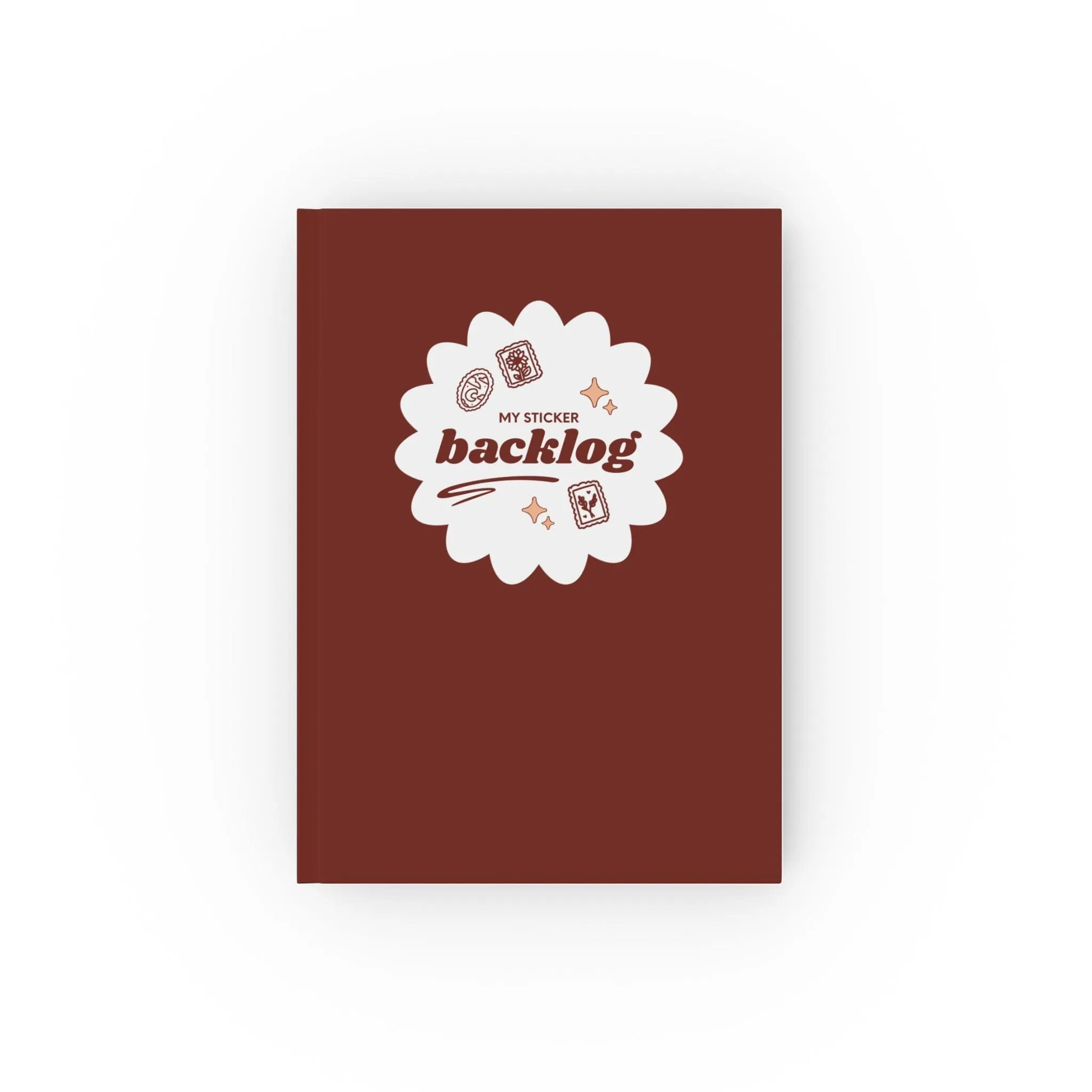 Sticker Backlog | Hard Backed Blank Journal | Cozy Games & Hobbies