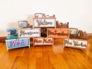 Teacher Desk Pencil Organizer // Customized Teacher Gift