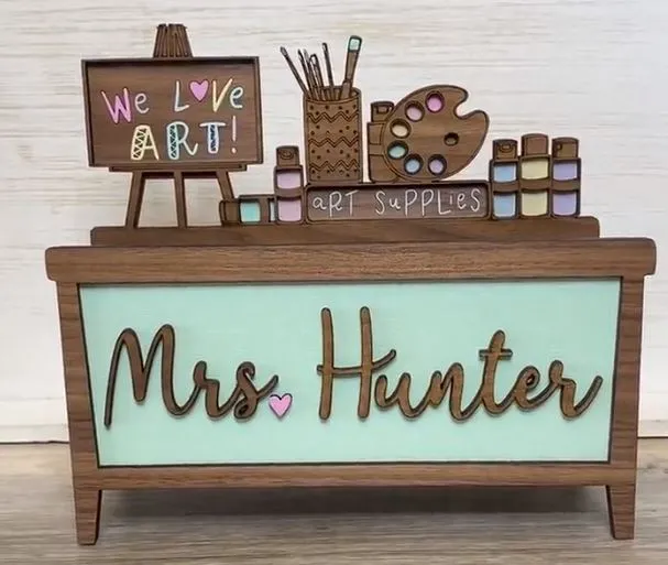 Teacher Desk Pencil Organizer // Customized Teacher Gift