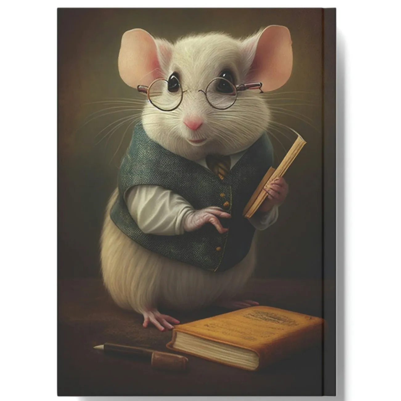 Teacher Mouse Hard Backed Journal