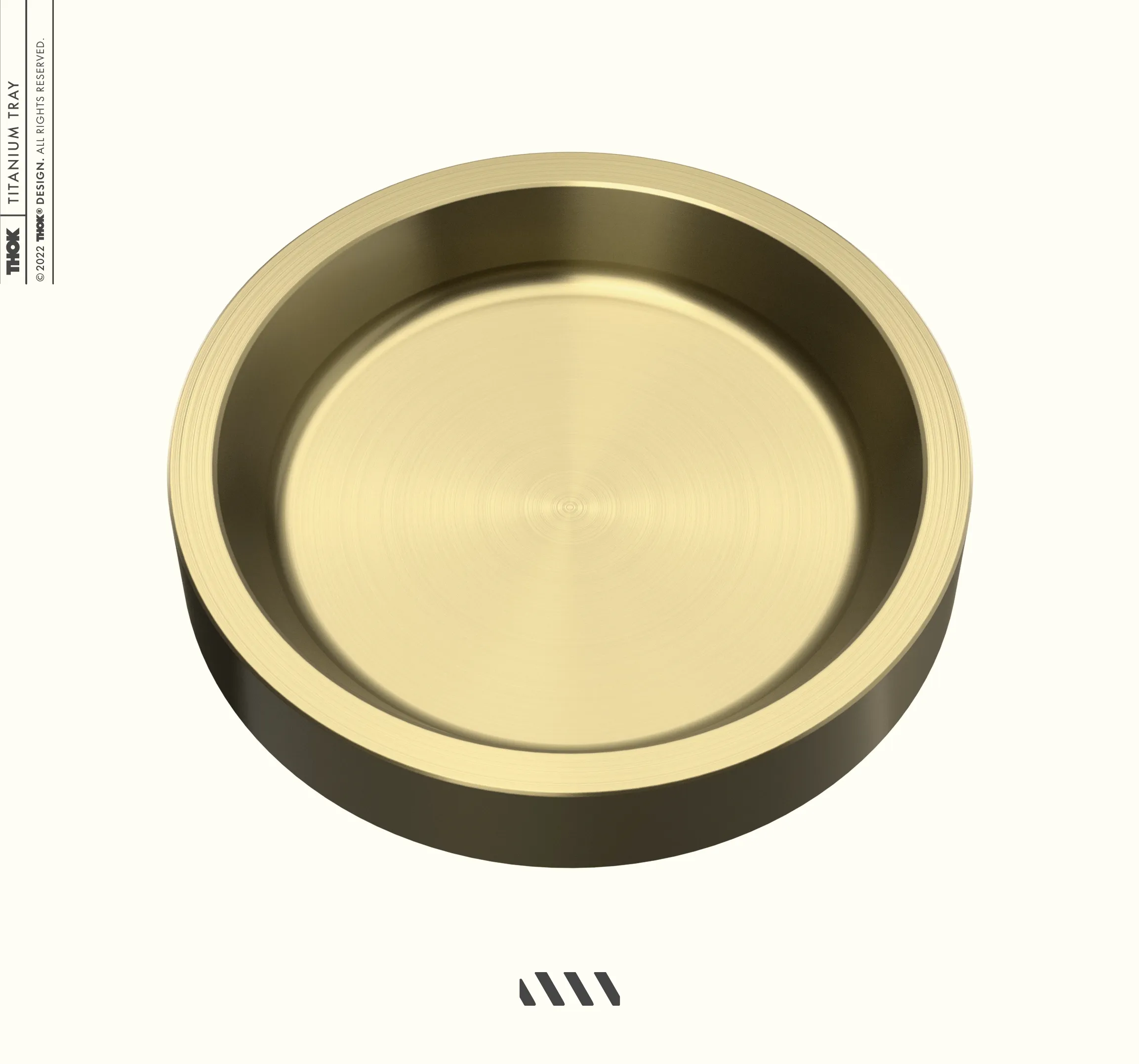 THOK Trinket Trays - Titanium & Brass