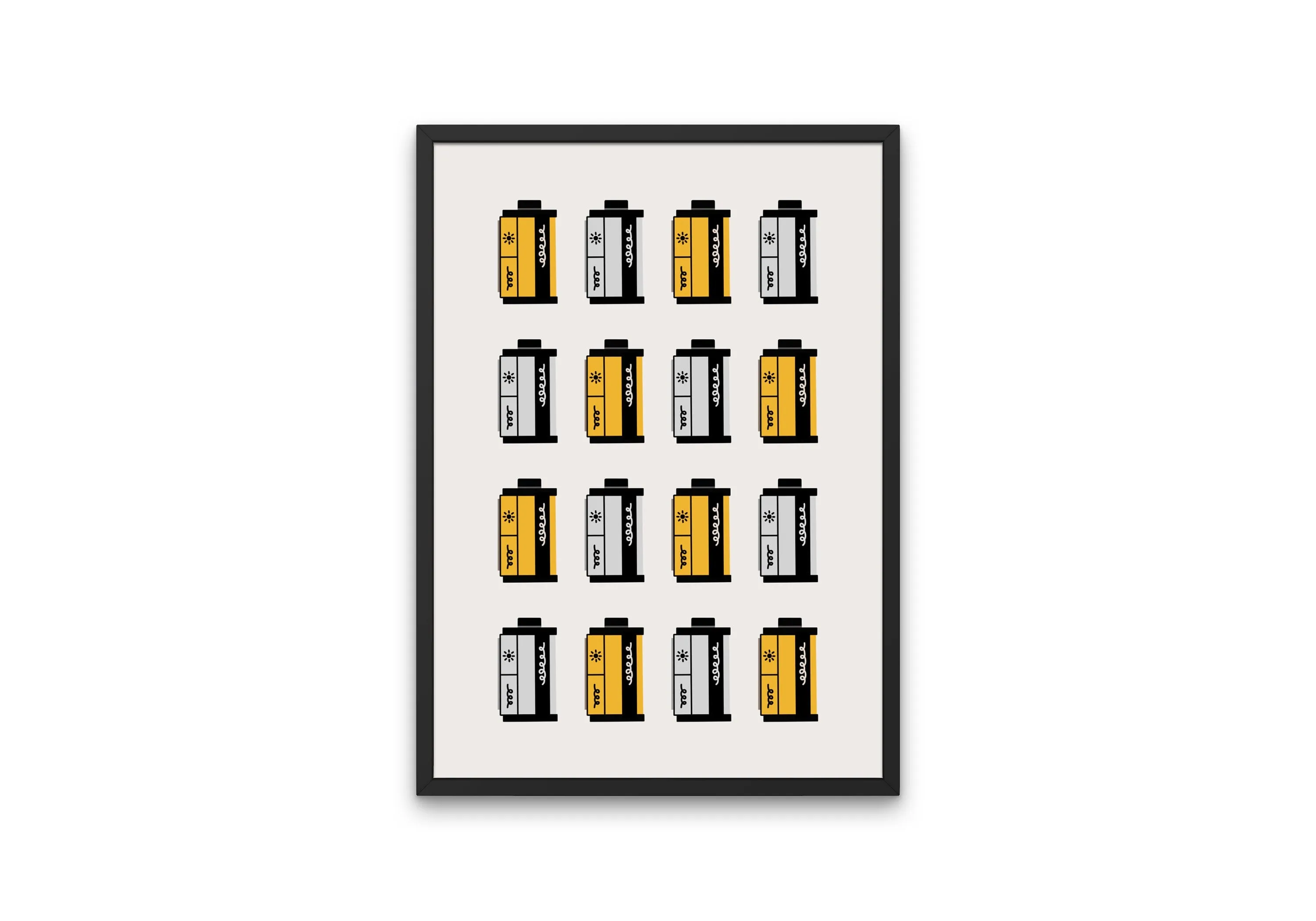 Vintage Film Poster INSTANT DOWNLOAD Art Print, One Piece Poster, Pastel Wall Art, Vintage Wall Art, Canon Camera, Camera Art, 35Mm Film Canister