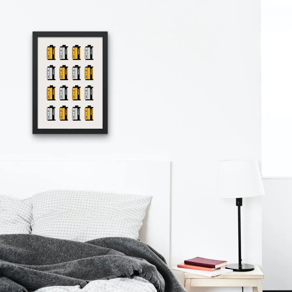 Vintage Film Poster INSTANT DOWNLOAD Art Print, One Piece Poster, Pastel Wall Art, Vintage Wall Art, Canon Camera, Camera Art, 35Mm Film Canister