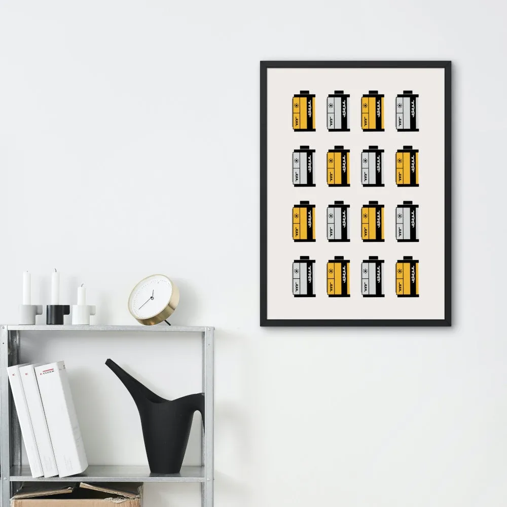 Vintage Film Poster INSTANT DOWNLOAD Art Print, One Piece Poster, Pastel Wall Art, Vintage Wall Art, Canon Camera, Camera Art, 35Mm Film Canister