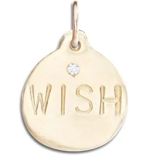 Wish Disk Charm With Diamond