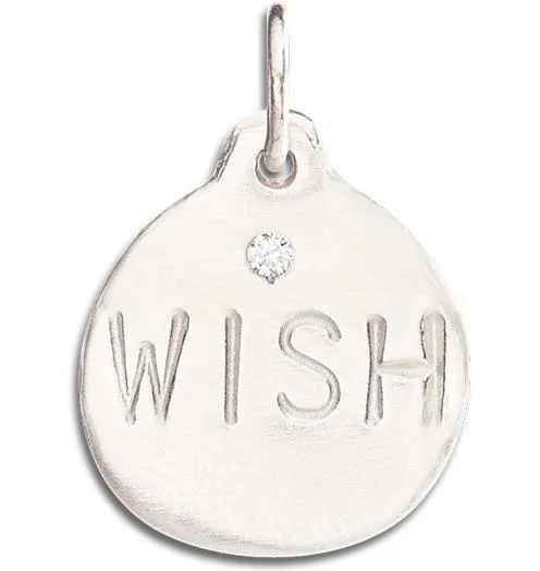 Wish Disk Charm With Diamond
