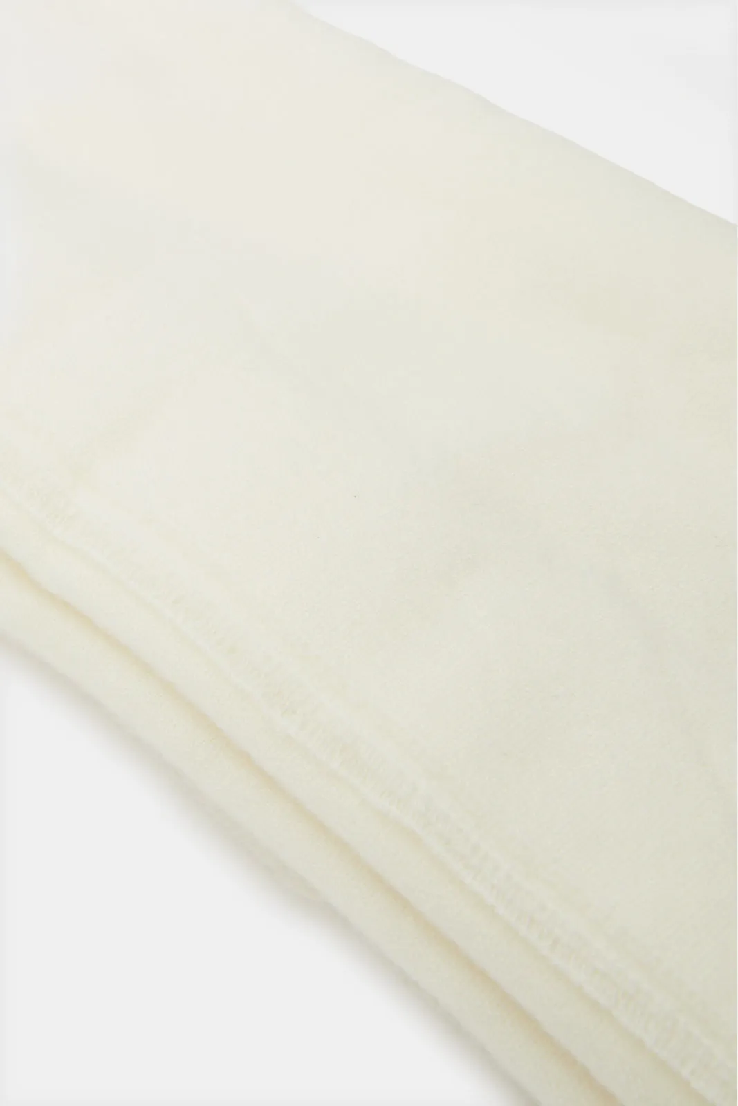 Women White Embellished Knitted Scarf