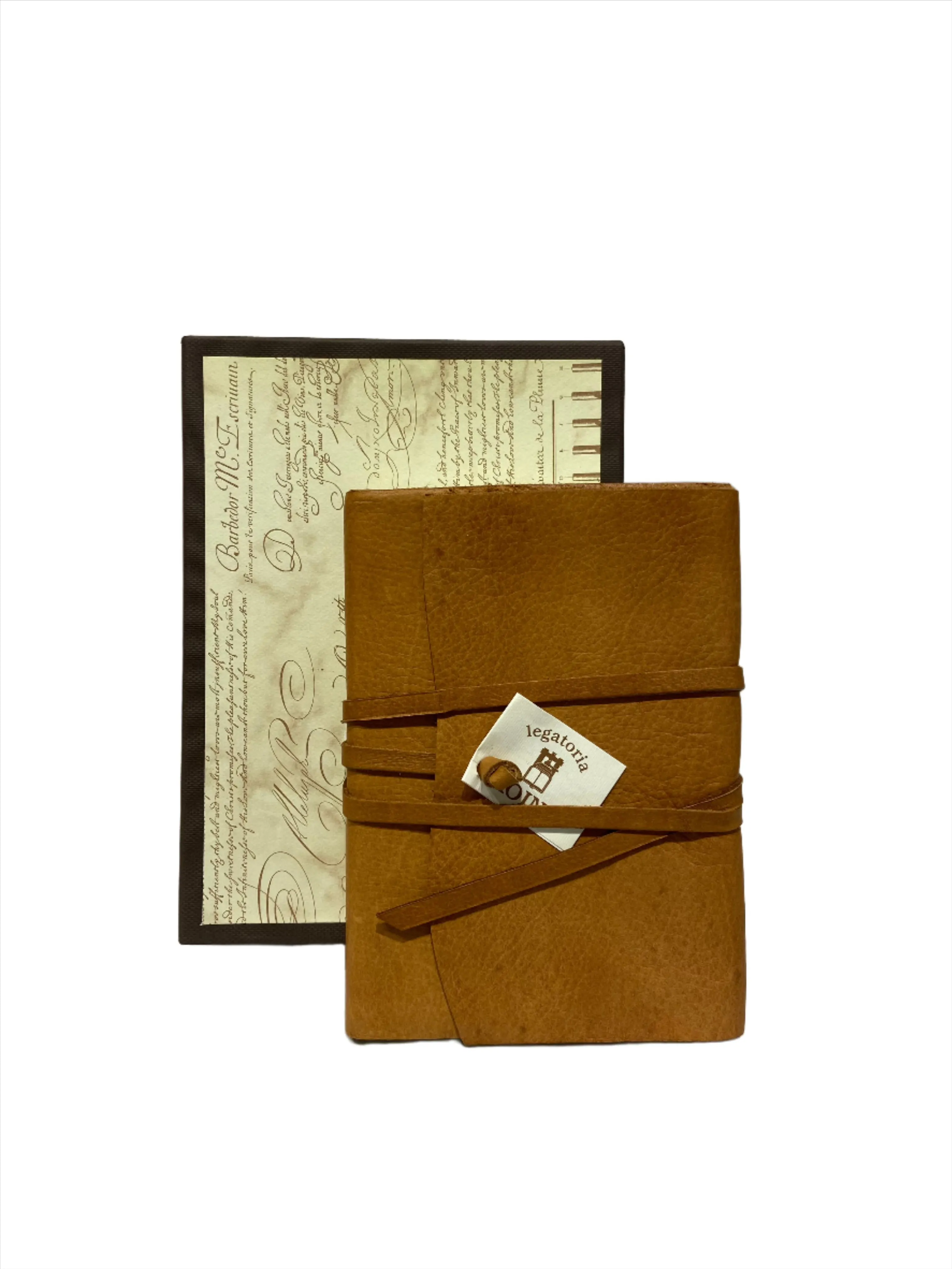 Wrap Leather Journal Medioevalis - Cognac Medium 12 * 17cm