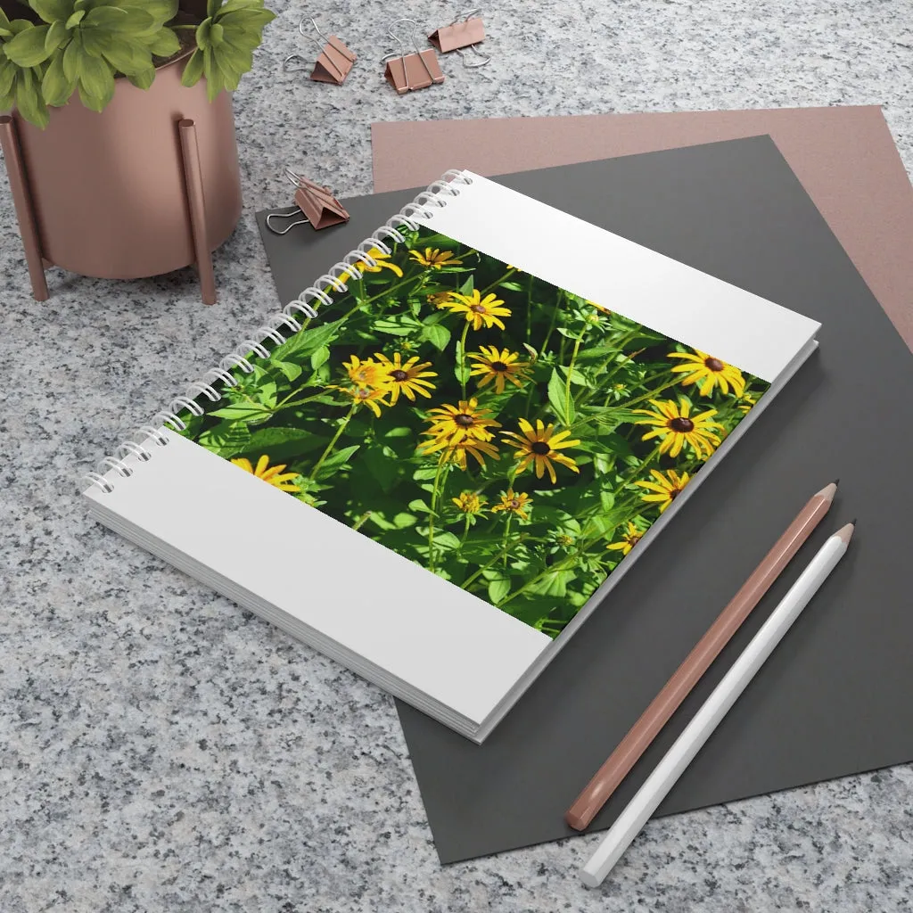 Yellow Flowers Spiral Notebook